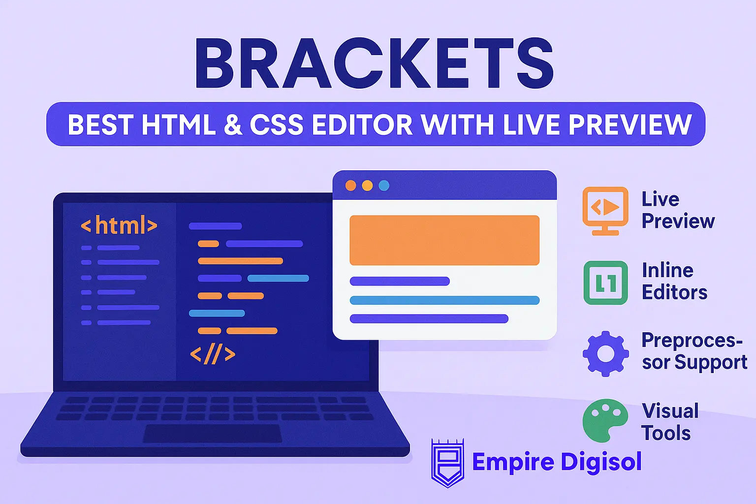 Brackets Html and Css editor